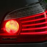 brake light of a black car